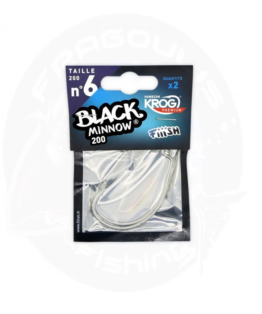 ΑΓΚΙΣΤΡΙΑ ΣΙΛΙΚΟΝΗΣ FIIISH BLACK MINNOW HOOKS BY VMC N 6