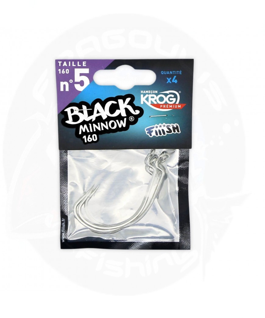 ΑΓΚΙΣΤΡΙΑ FIIISH BLACK MINNOW HOOKS BY VMC No 5