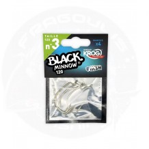 ΑΓΚΙΣΤΡΙΑ FIIISH BLACK MINNOW HOOKS BY VMC No 3