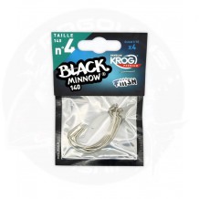 ΑΓΚΙΣΤΡΙΑ FIIISH BLACK MINNOW HOOKS BY VMC No 4