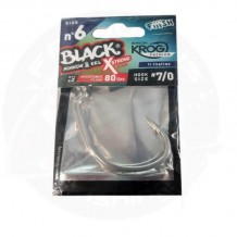 ΑΓΚΙΣΤΡΙA FIIISH BLACK MINNOW No 6 X-STRONG HOOKS BY VMC 80LBS